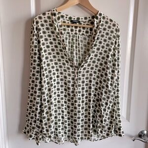 Premise patterned work blouse